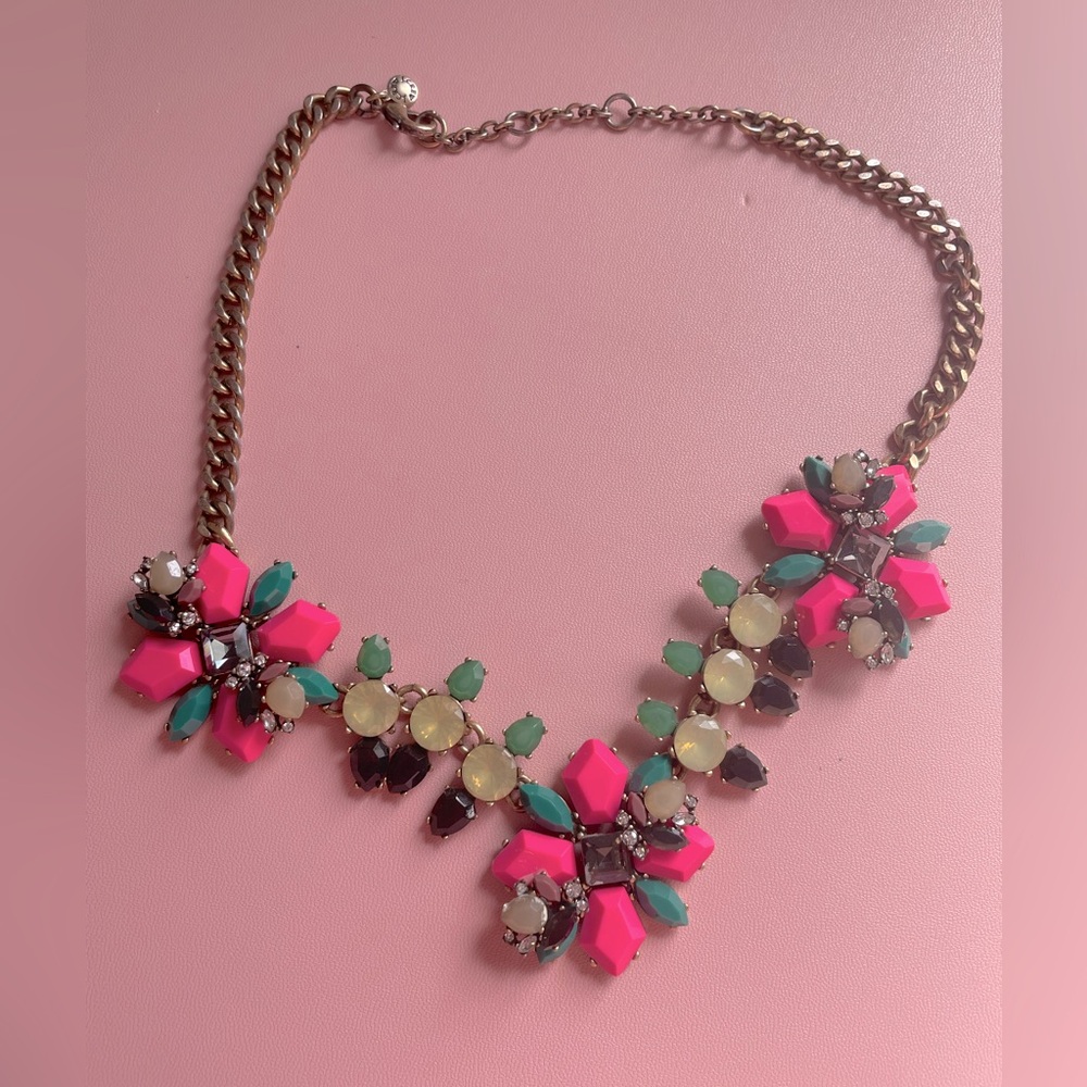 J. Crew Pink Statement Necklace